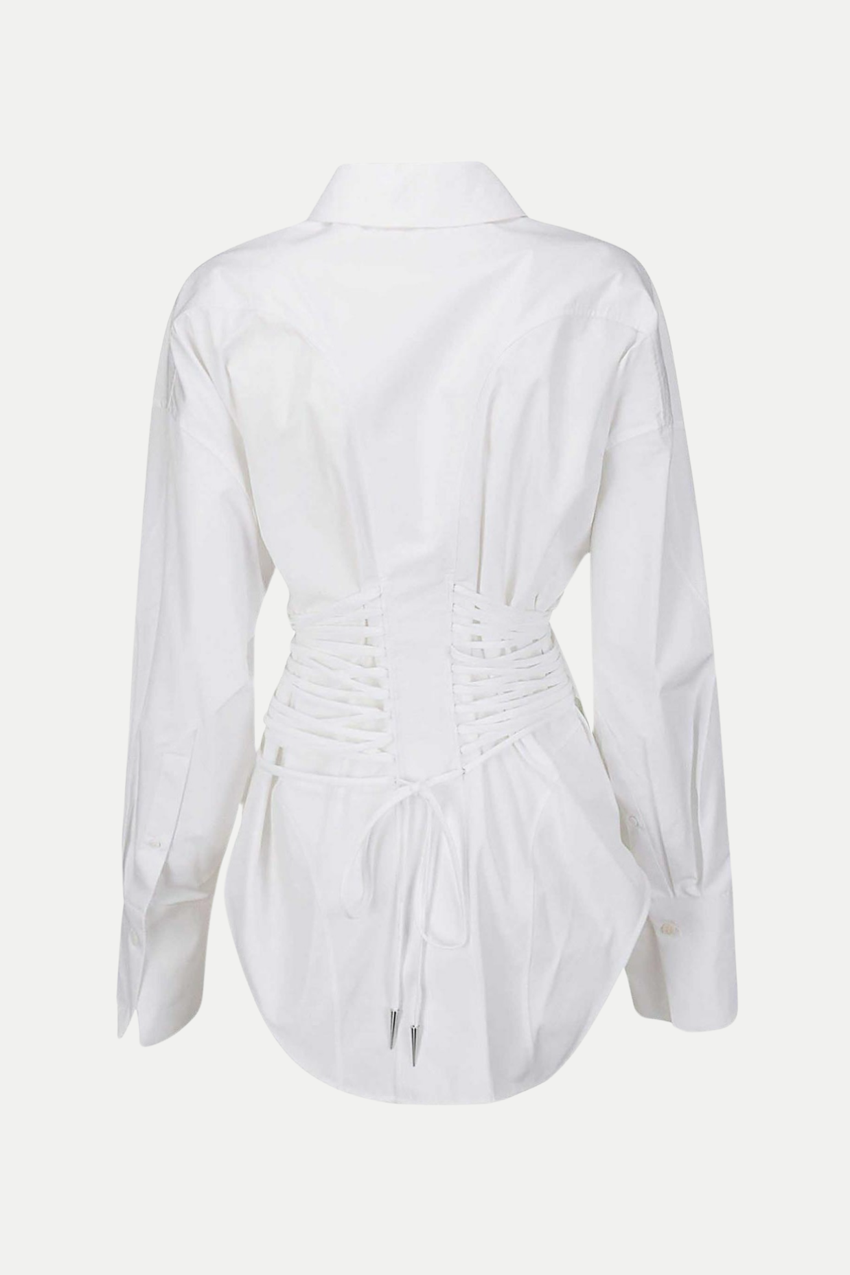 Braycha Ruch Drawstring Shirt - White