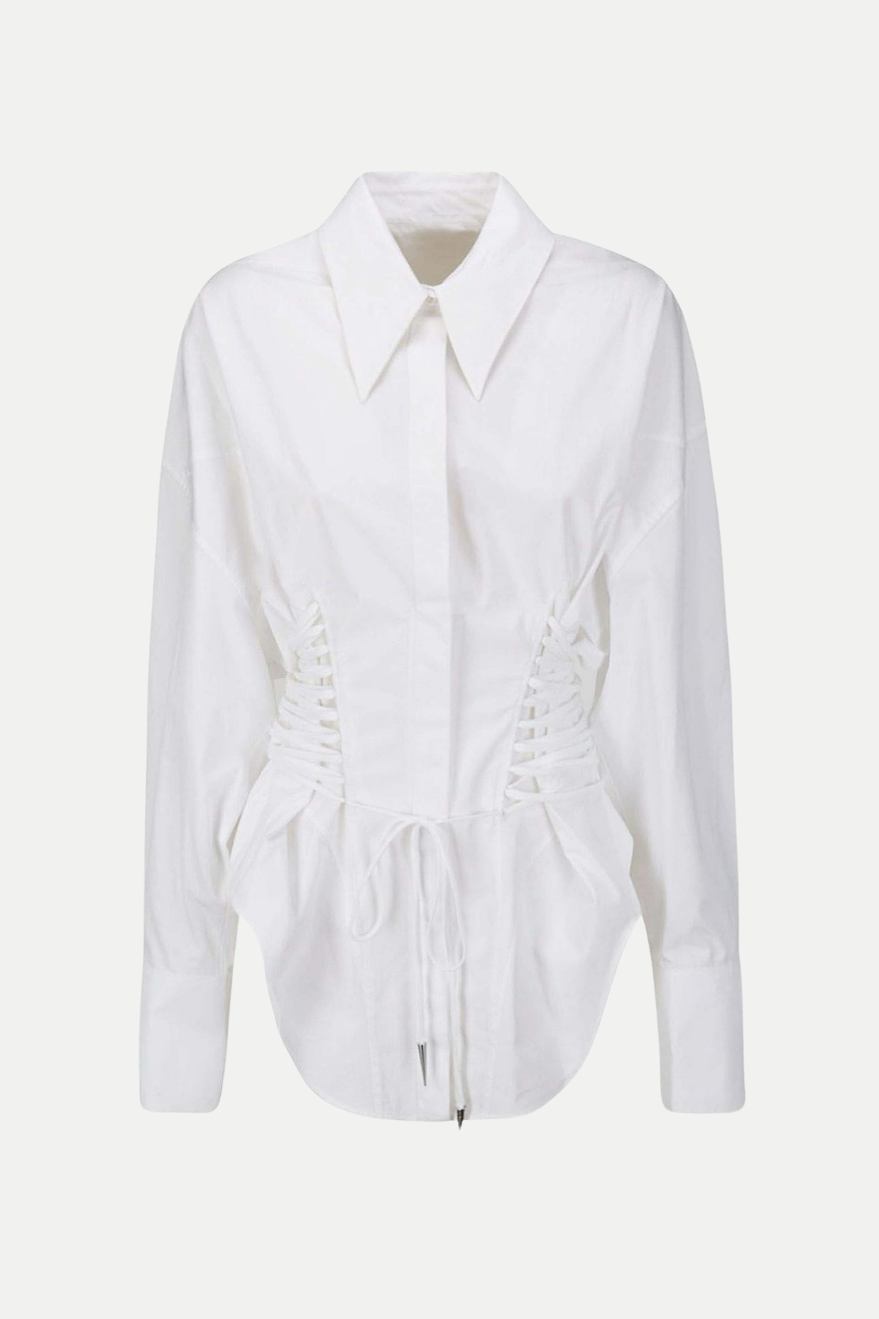 Braycha Ruch Drawstring Shirt - White