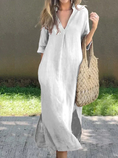 Mireille | V-Neck Maxi Dress