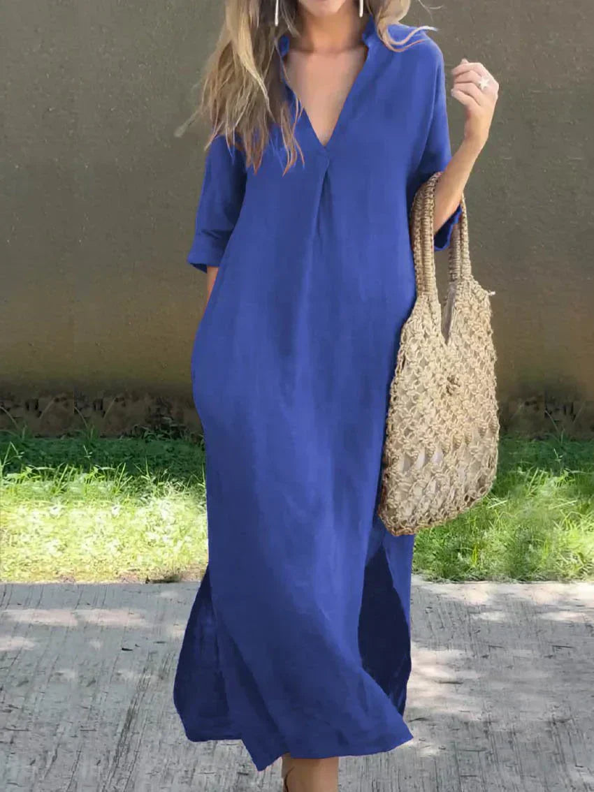Mireille | V-Neck Maxi Dress