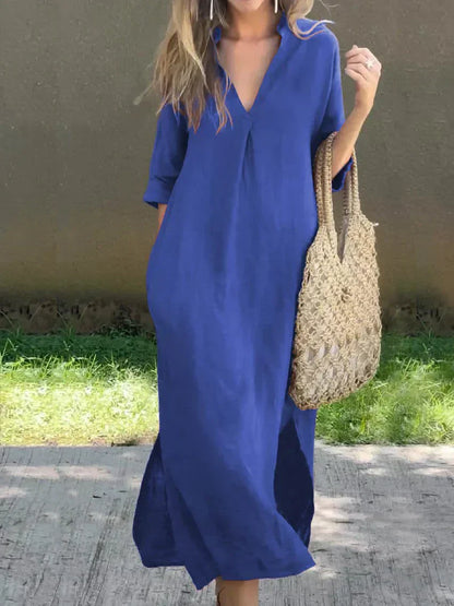 Mireille | V-Neck Maxi Dress