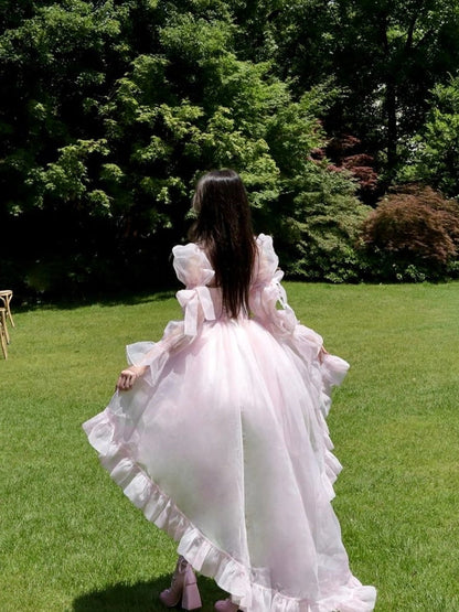 Runaway Disney Princess Ball Gown High-End Couture Dress, Elegant Cinched Waist Birthday & Prom Gown
