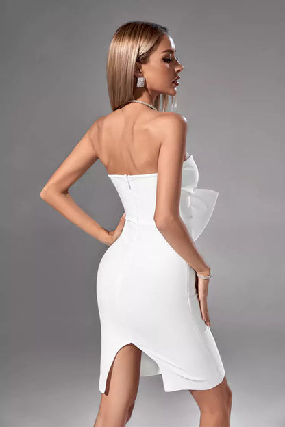 Brooke White Bow Dress