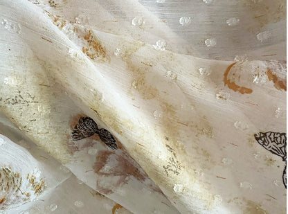 Butterfly Print Tie Waist Dress Plus-Size