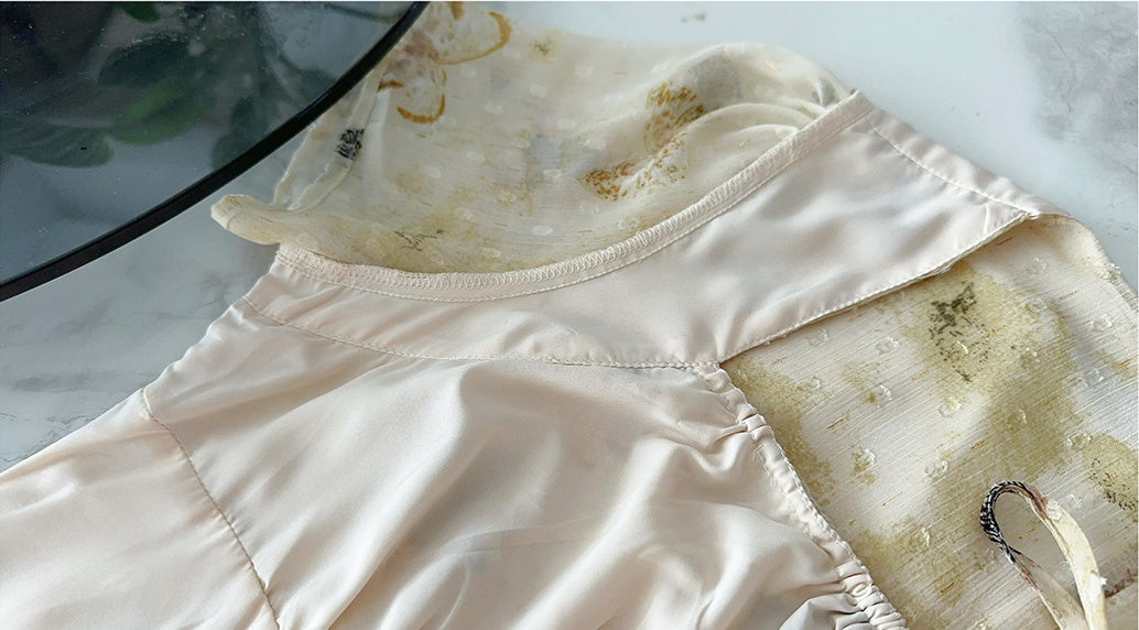 Butterfly Print Tie Waist Dress Plus-Size