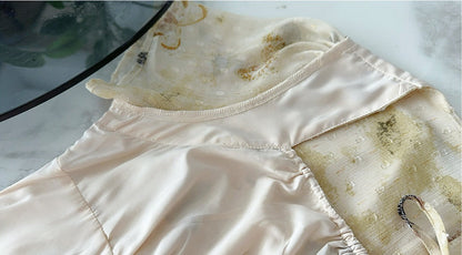 Butterfly Print Tie Waist Dress Plus-Size