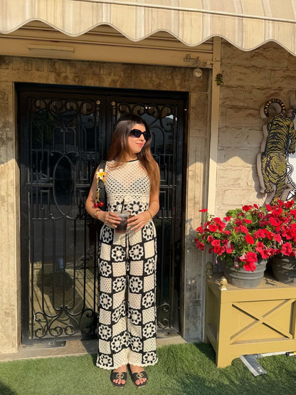 Erica Crochet Sleeveless Top and Pant Coord Set