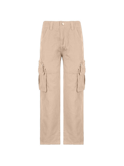 Washed Vintage Baggy Cargo Jeans