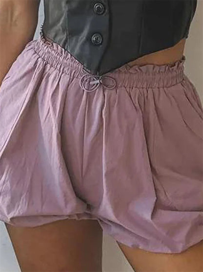 Bubble Pocket Drawstring Short