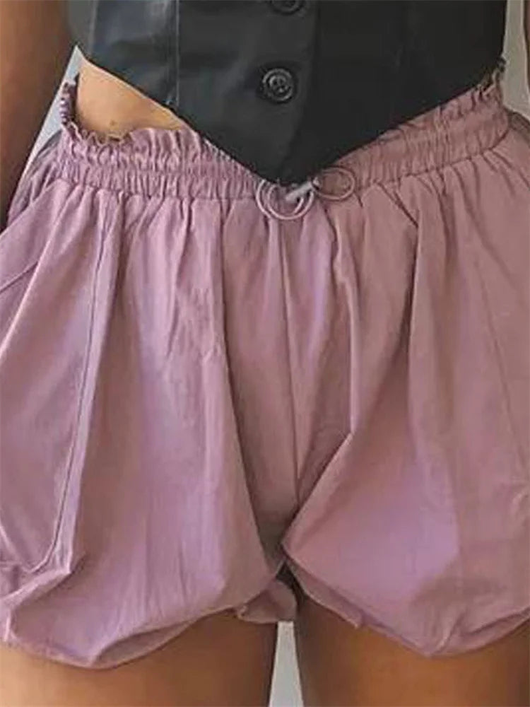 Bubble Pocket Drawstring Short