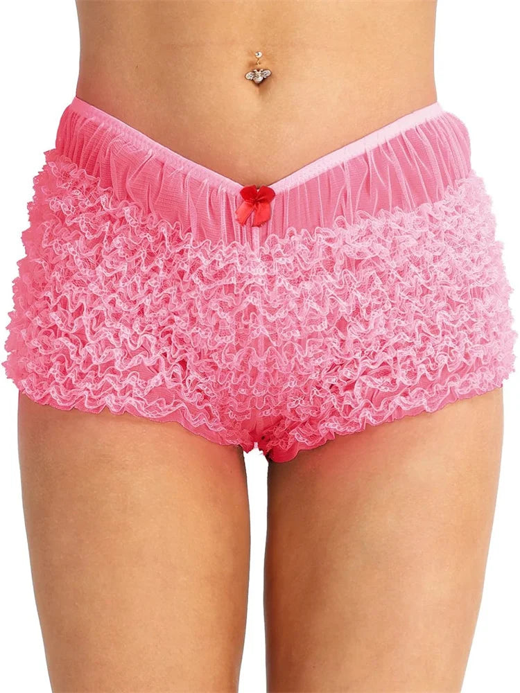 Lace Ruched Bodycon Short