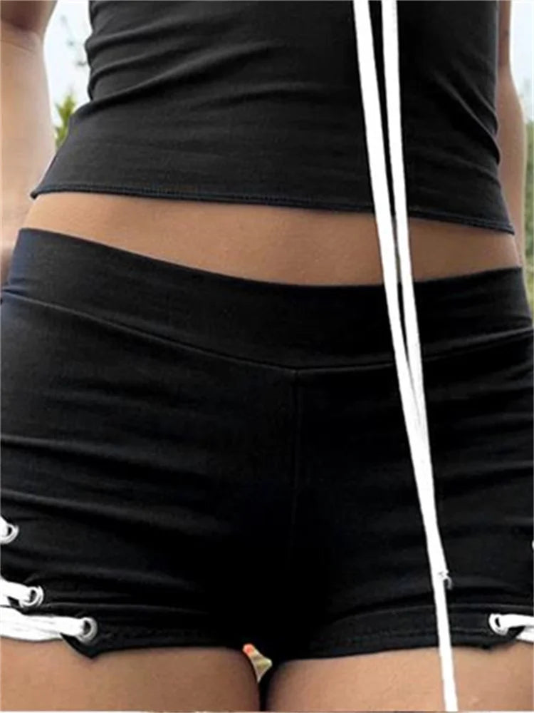 Criss-Cross Tie-Up HolLow Short