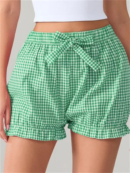 Bow Plaid Dots Bloomer Short