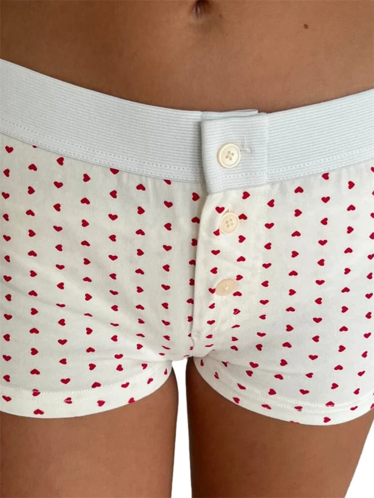 Floral Striped Pajama Sleep Short