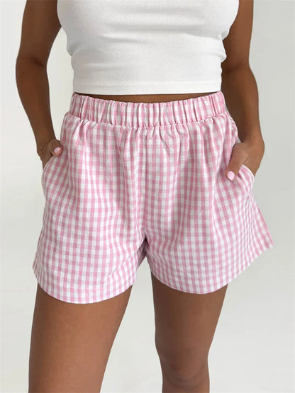Plaid Pocket Lounge Short