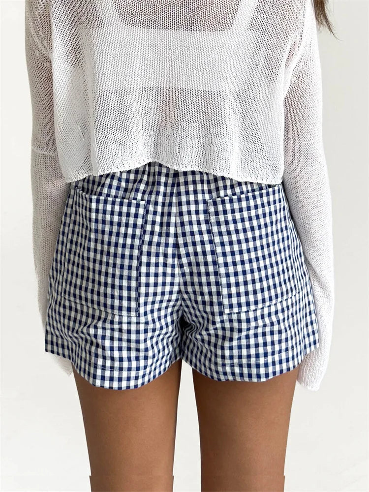 Plaid Pocket Lounge Short