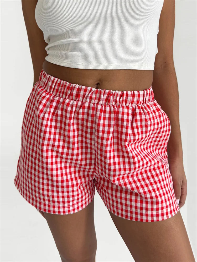 Plaid Pocket Lounge Short