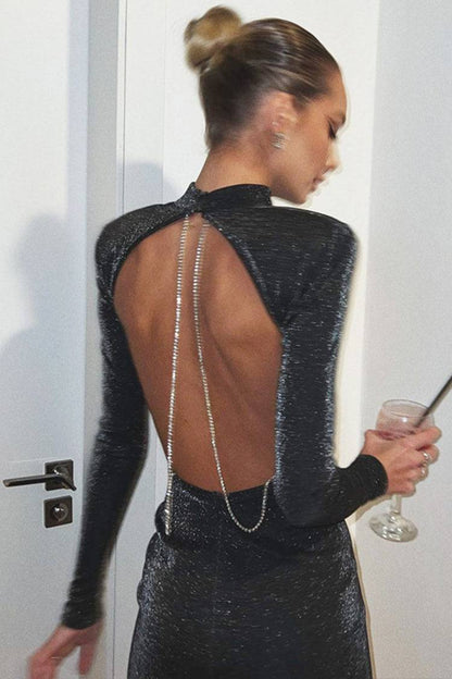 Camille Black Bodycon Dress