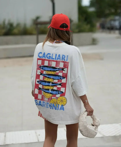 Casual Fish Y2K Graphic T-shirt