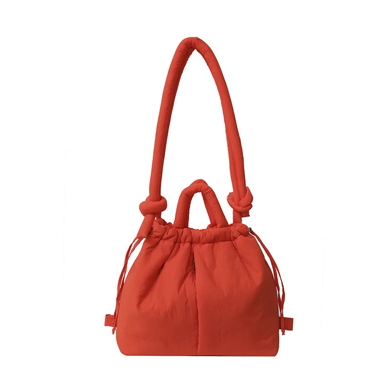 Large Capacity Puffer Nylon Tote Handbag Designer