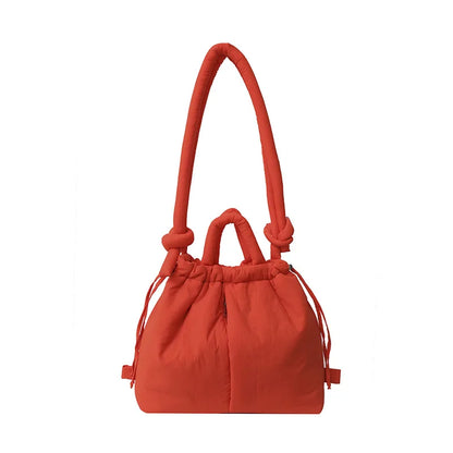 Large Capacity Puffer Nylon Tote Handbag Designer