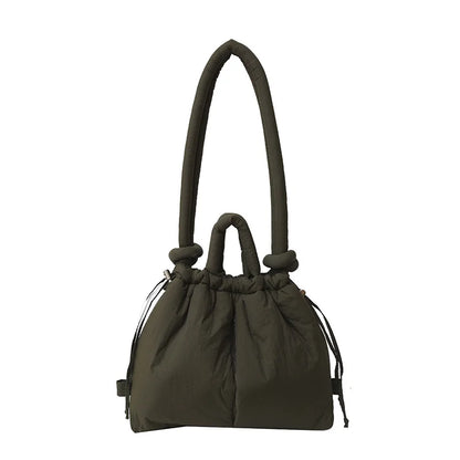 Large Capacity Puffer Nylon Tote Handbag Designer