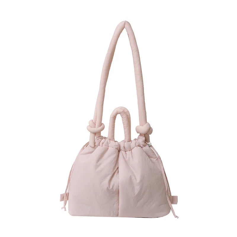 Large Capacity Puffer Nylon Tote Handbag Designer