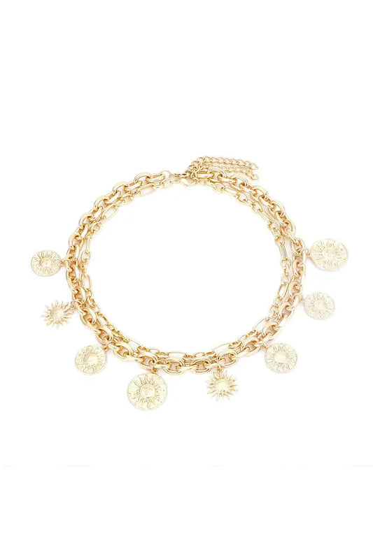 Catalina Golden Sun Necklace