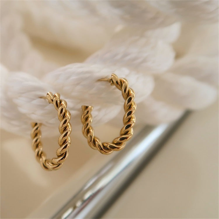 Celeste Twist Hoop Earrings