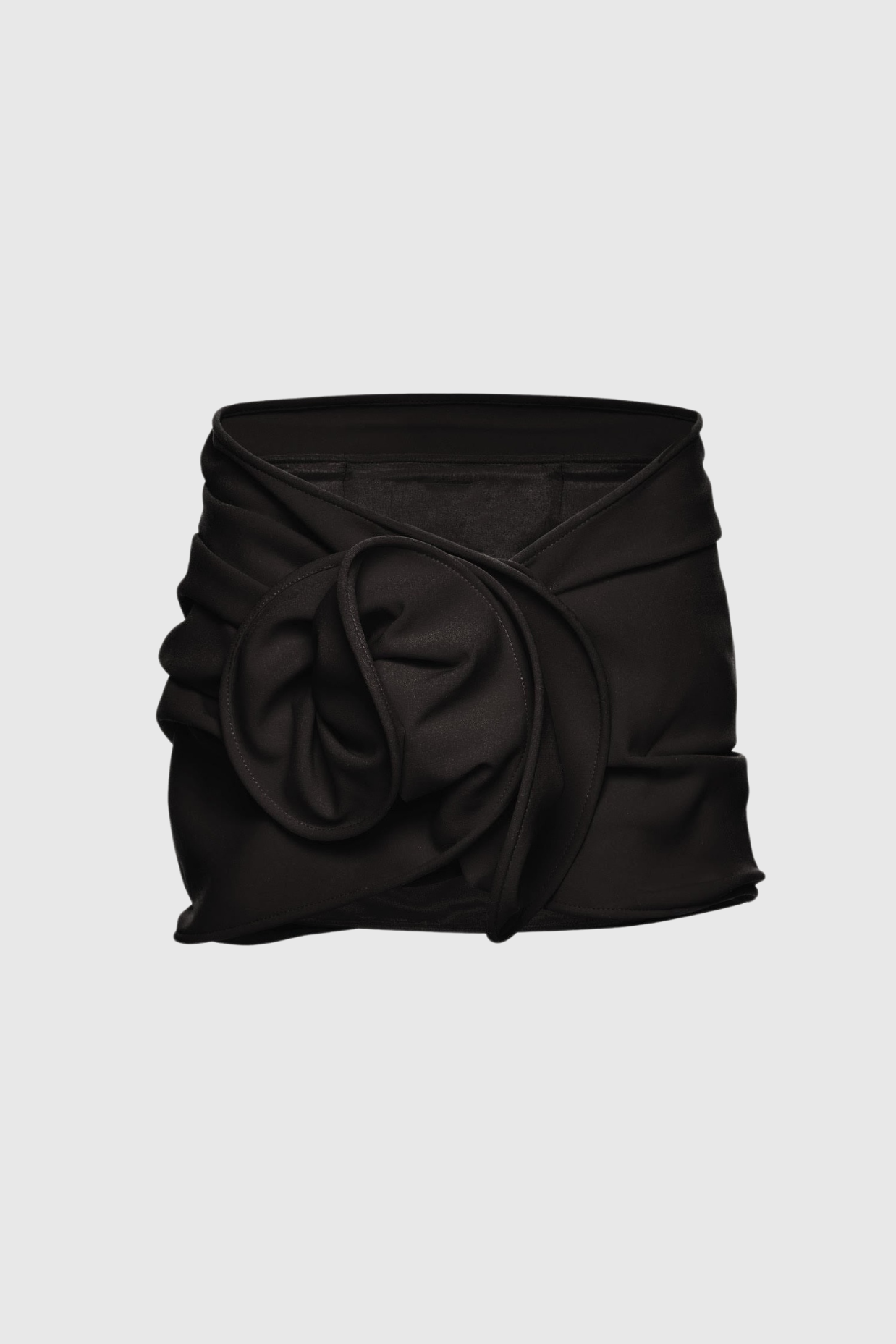 Ceyla Floral Appliqué Skirt - Black