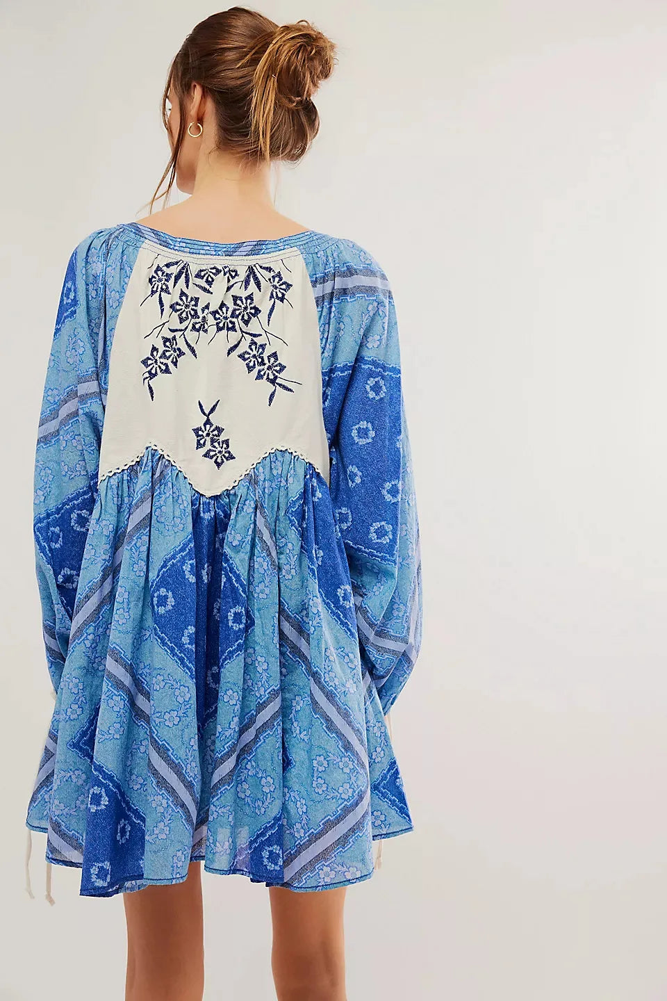 Chiffon Floral Boho Mini Dress