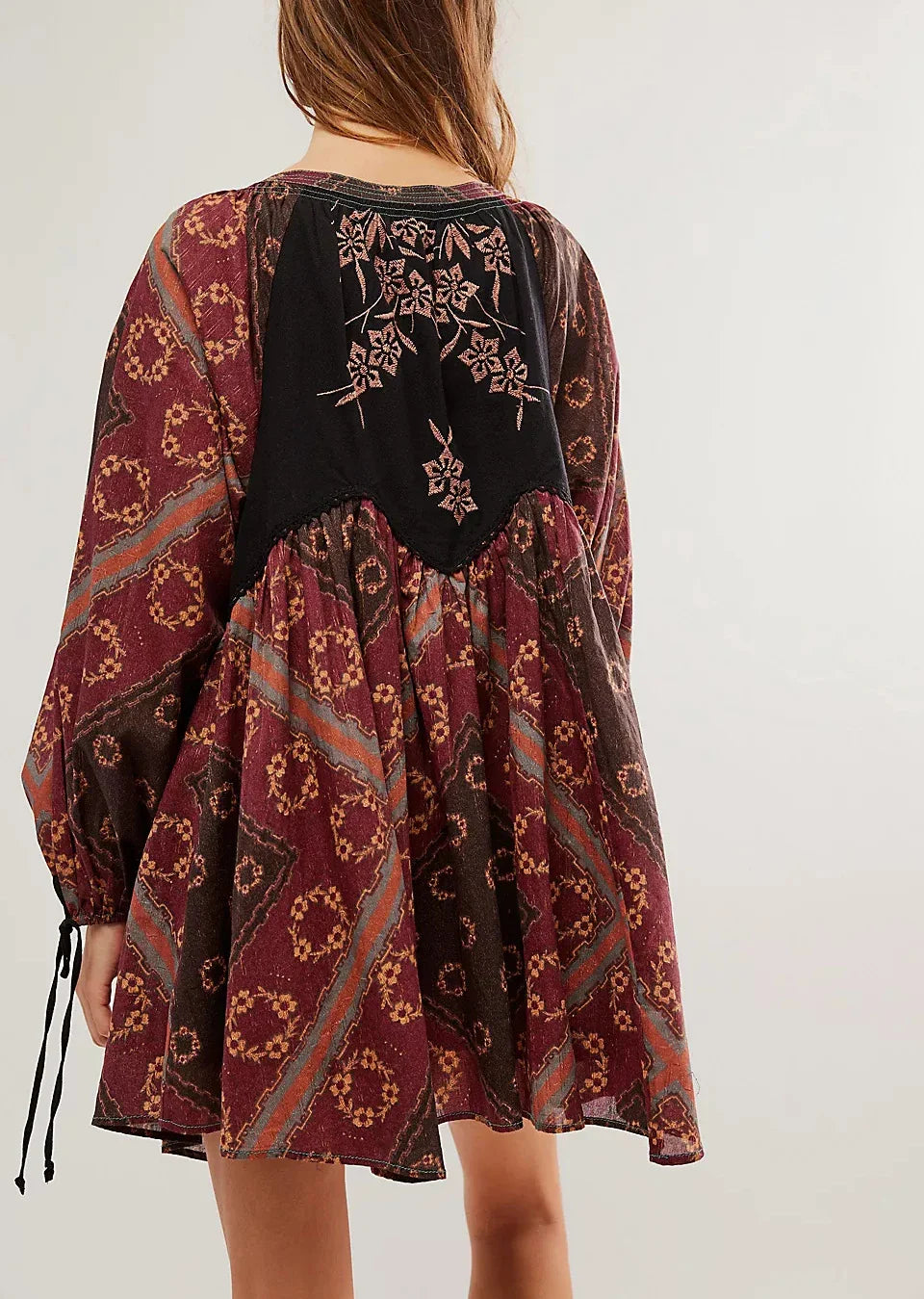 Chiffon Floral Boho Mini Dress