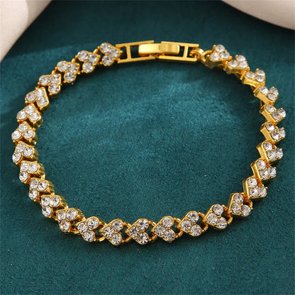 Crystal Heart Tennis Bracelet