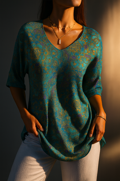 Lydia | Retro Knit Pullover