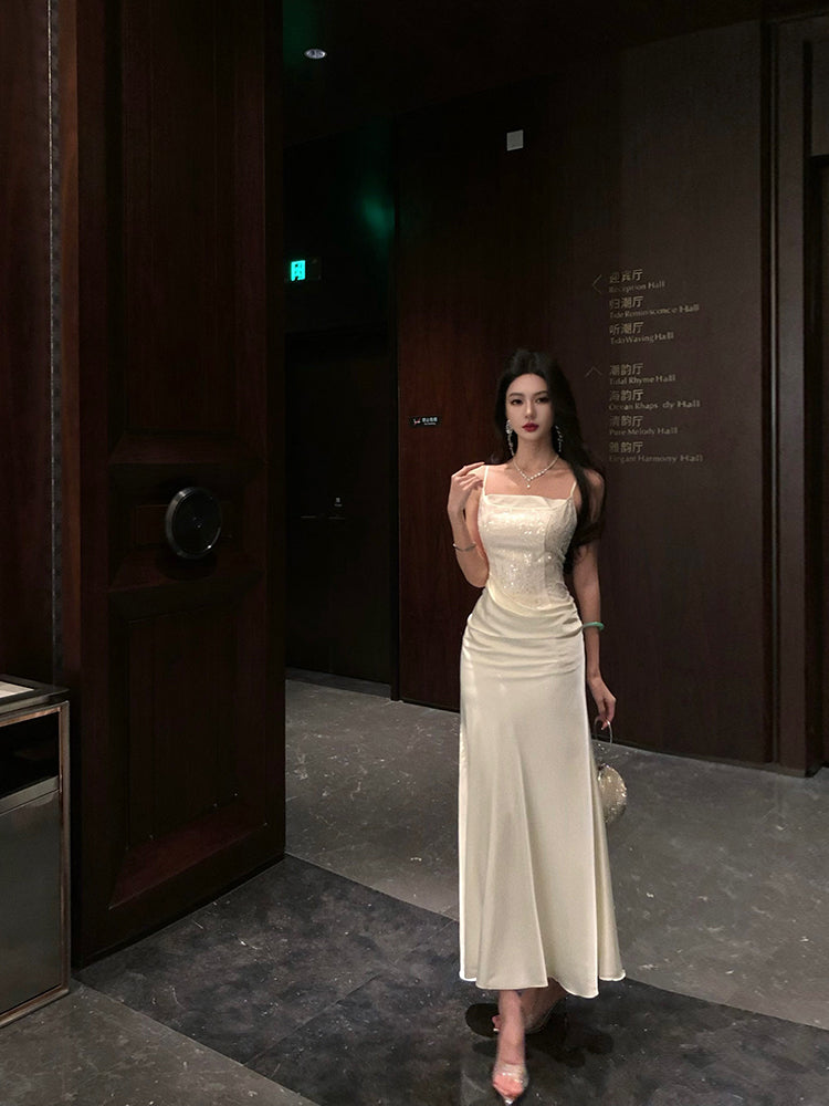 Chic Satin Bodycon Dress Elegant Formal & Birthday Look