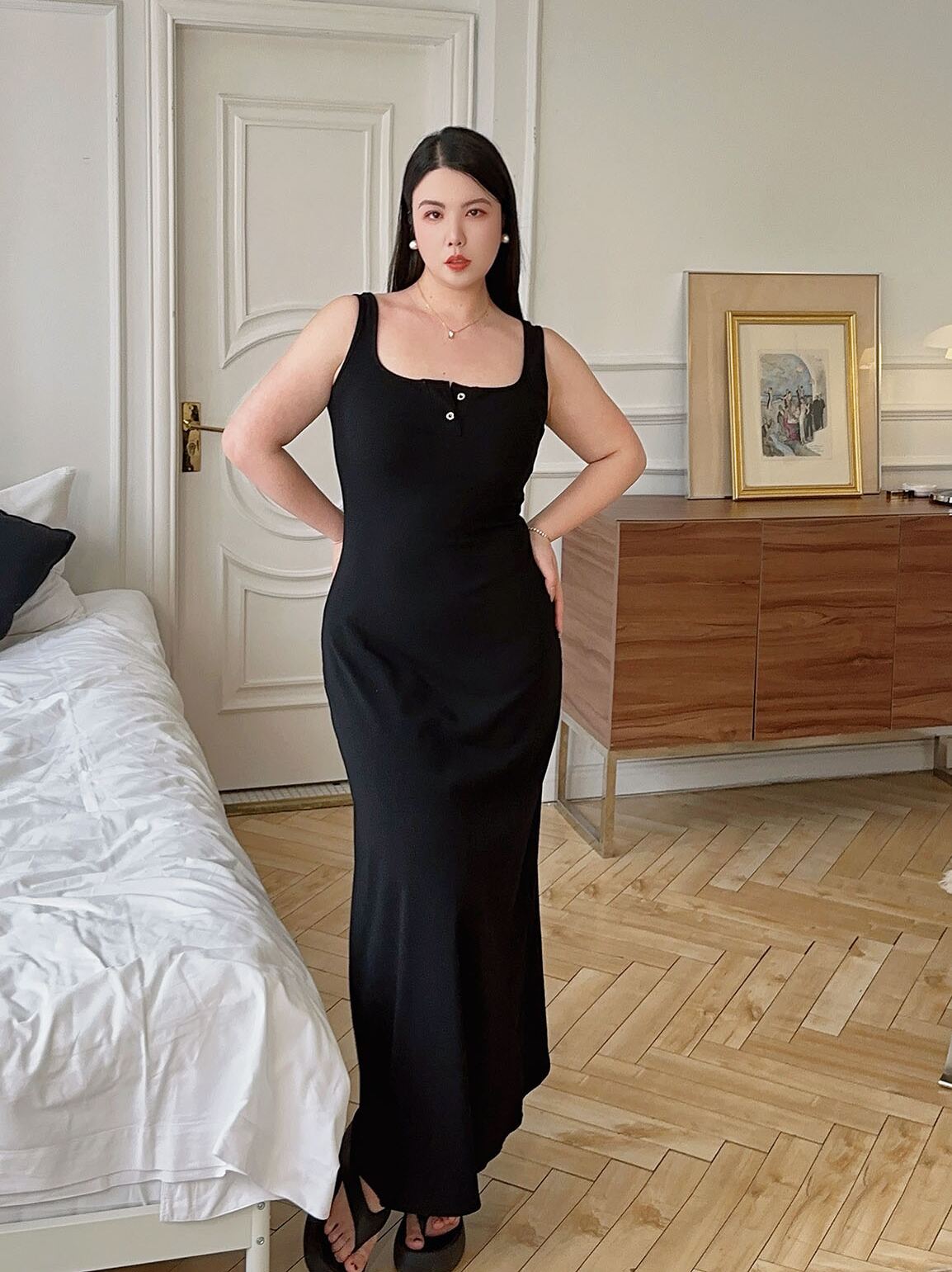 Chic Tank Dress Plus-Size Long Short