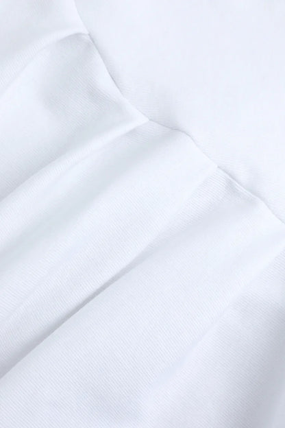 Circe Asymmetric Ruched Long Sleeve Top