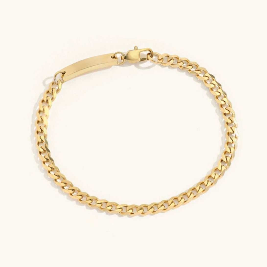 Clara Gold ID Bracelet