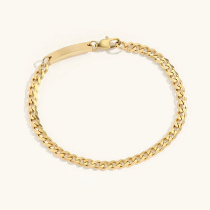 Clara Gold ID Bracelet