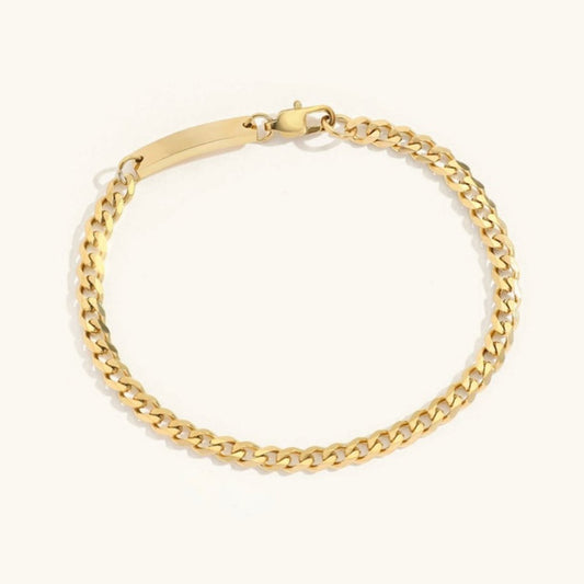 Clara Gold ID Bracelet