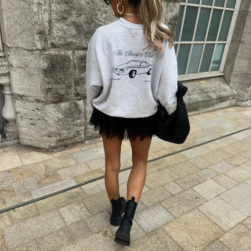 High Waist Pleated Lace Skirt