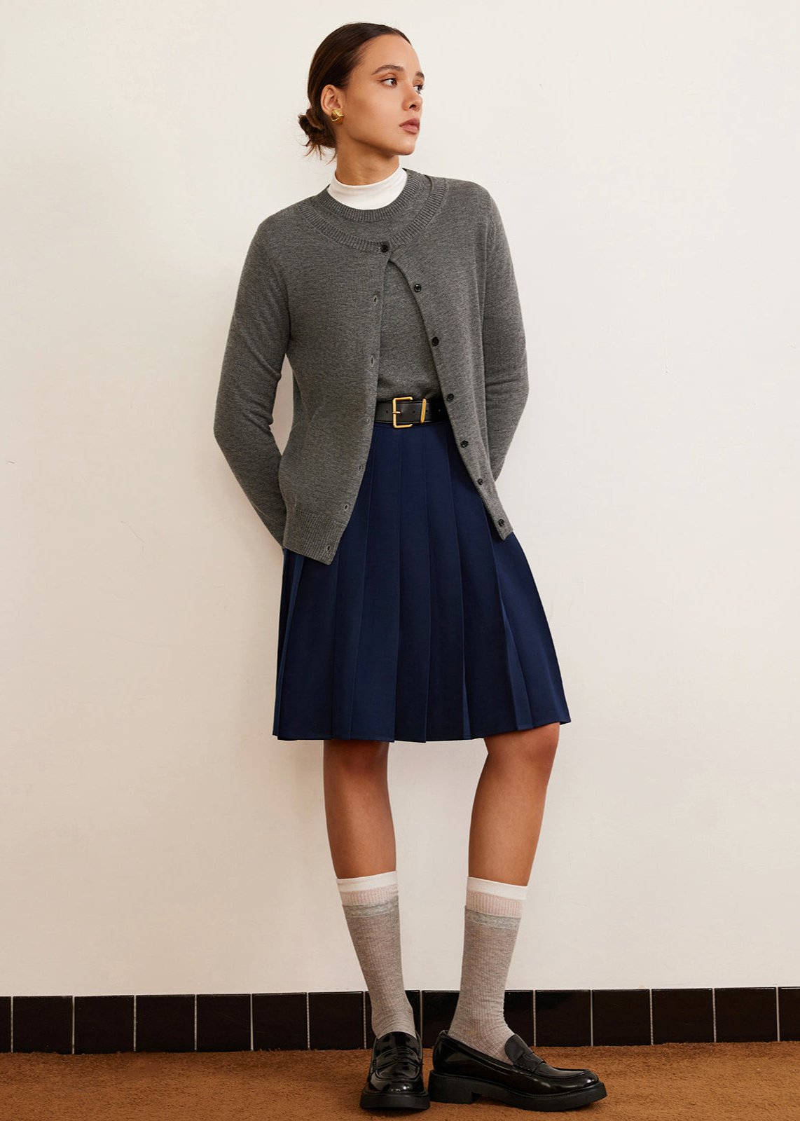 Classic Button-Down Knit Cardigan