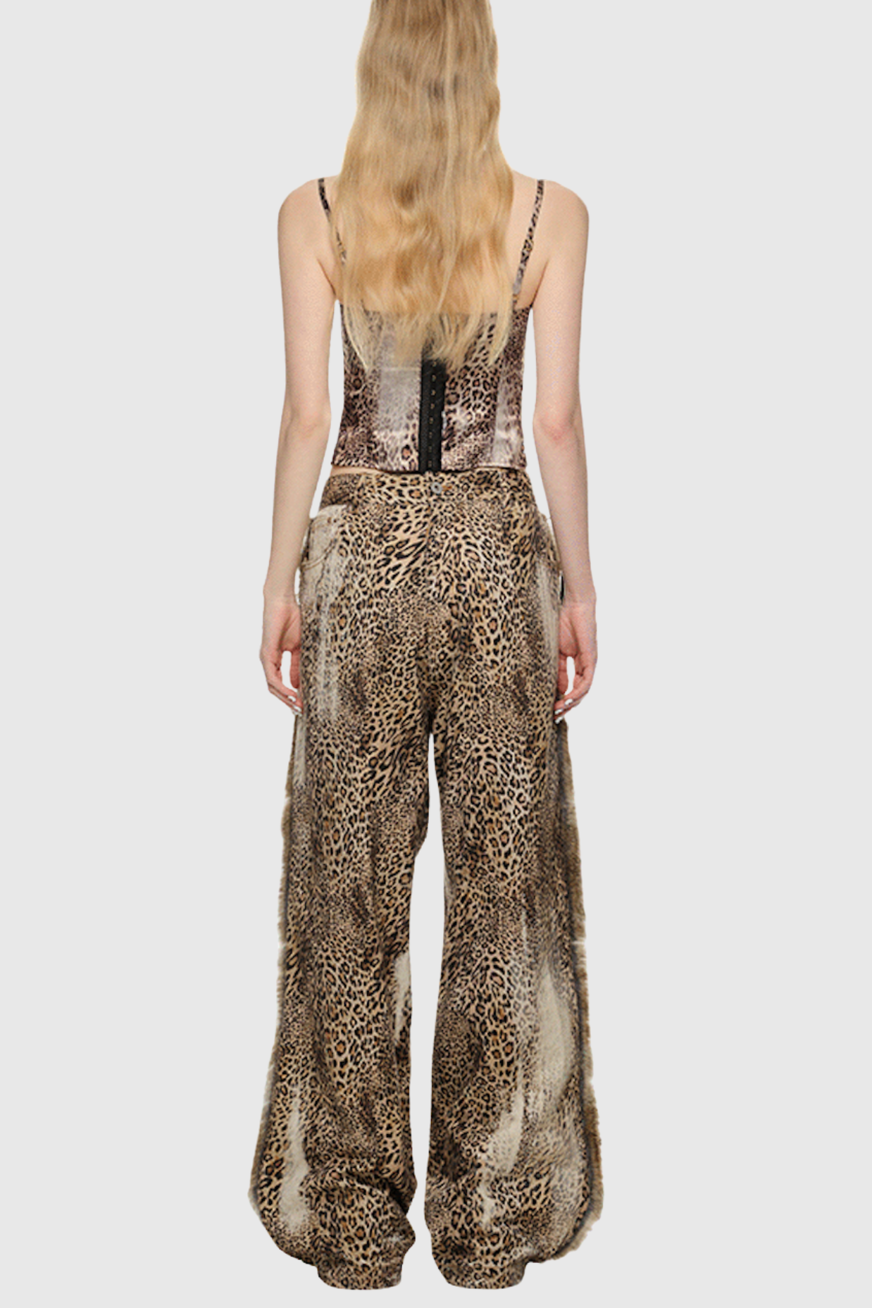 Cocheta Fur Edge Leopard Pants