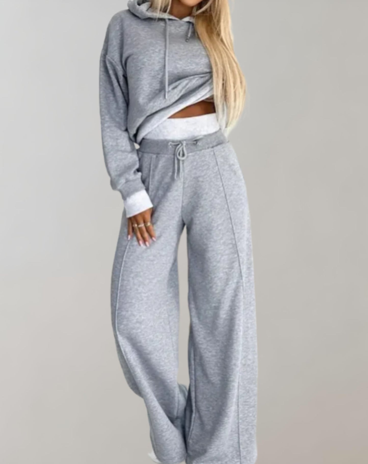 The Alice Set — Cropped Hoodie & Wide-Leg Joggers