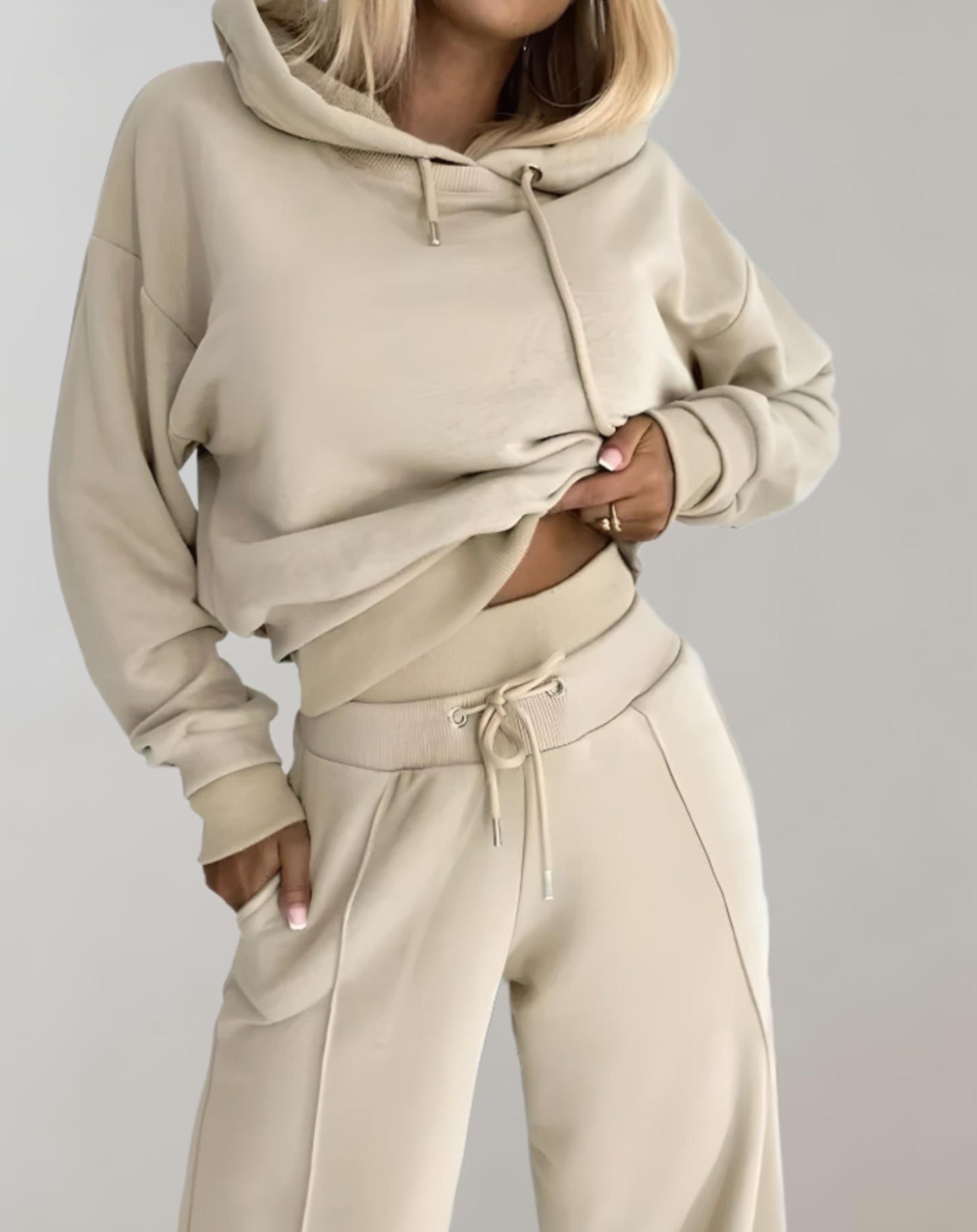 The Alice Set — Cropped Hoodie & Wide-Leg Joggers