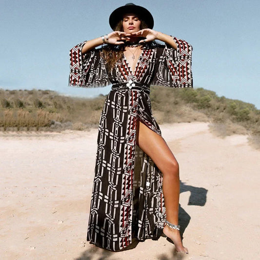 Cotton Rayon Kimono Robe Bikini Cover-up