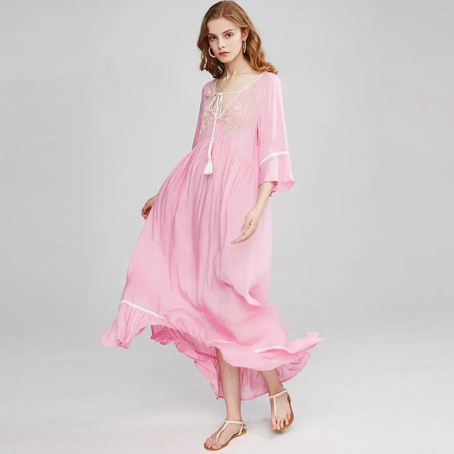 Cotton Rayon Boho Dress