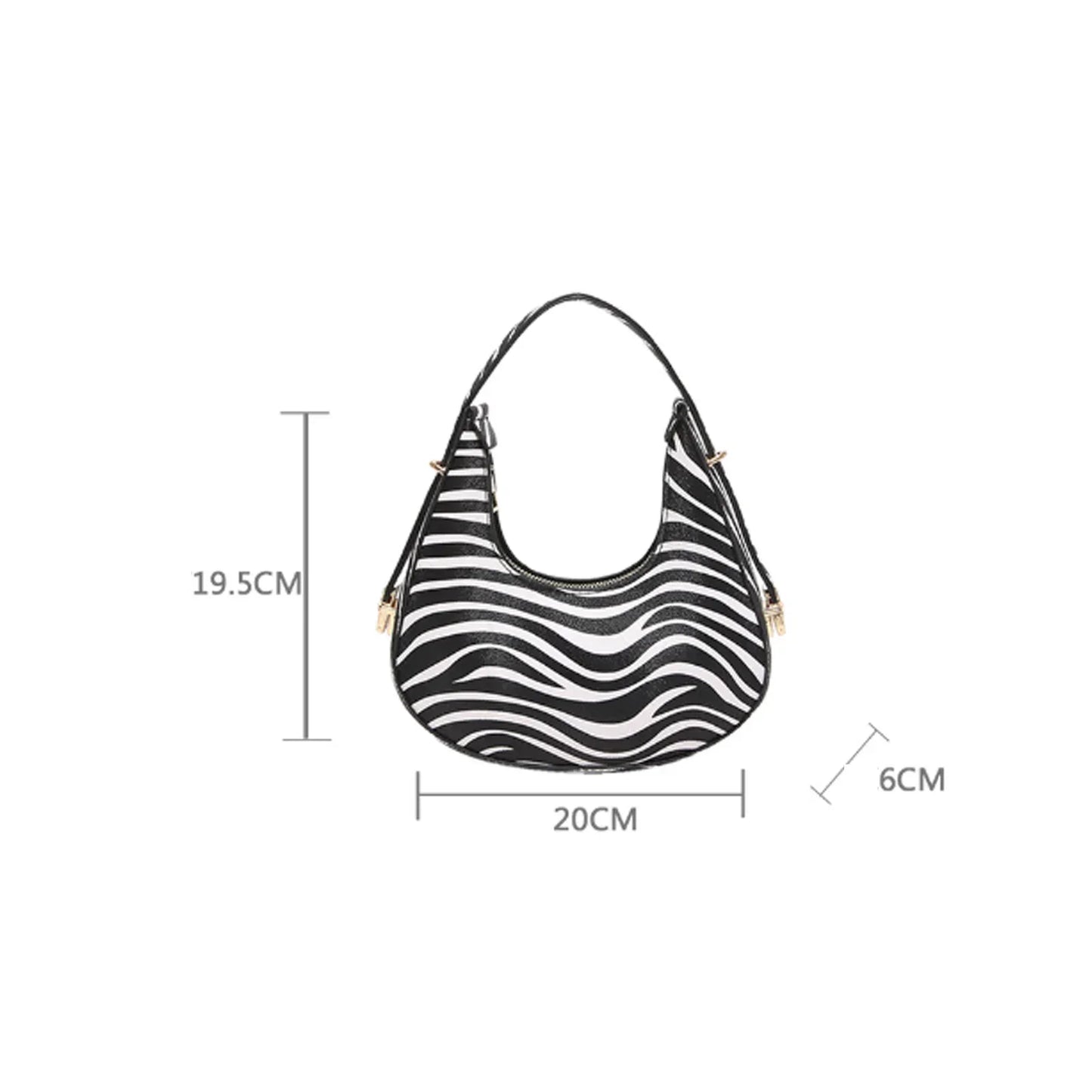 Cow Prints Underarm Shoulder Bag for Women
