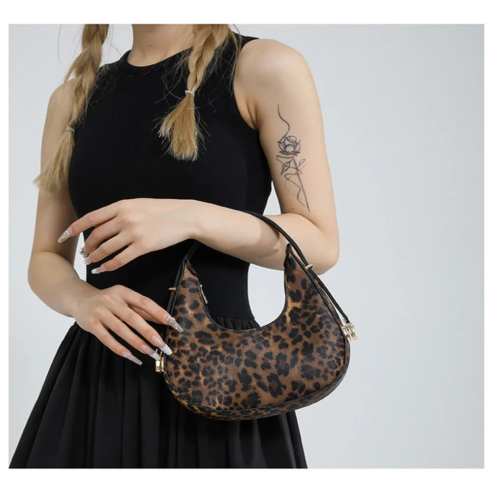 Cow Prints Underarm Shoulder Bag for Women