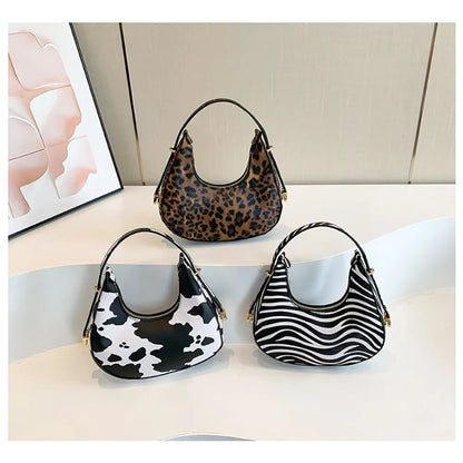 Cow Prints Underarm Shoulder Bag for Women